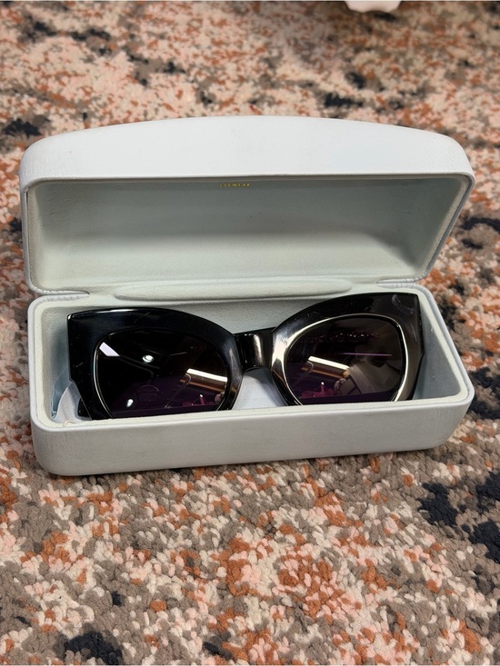 Karen Walker ‘Northern Lights’ Cat-Eye Sunglasses in Black w/ Case main image 8